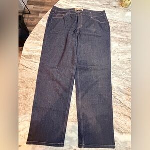 Just My Size JMS Stretch Classic Denim Jeans 20W Dark Rinse Wash Wide Leg Plus